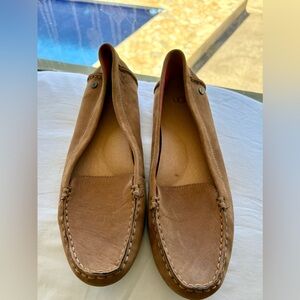 UGG Tan Leather Loafers